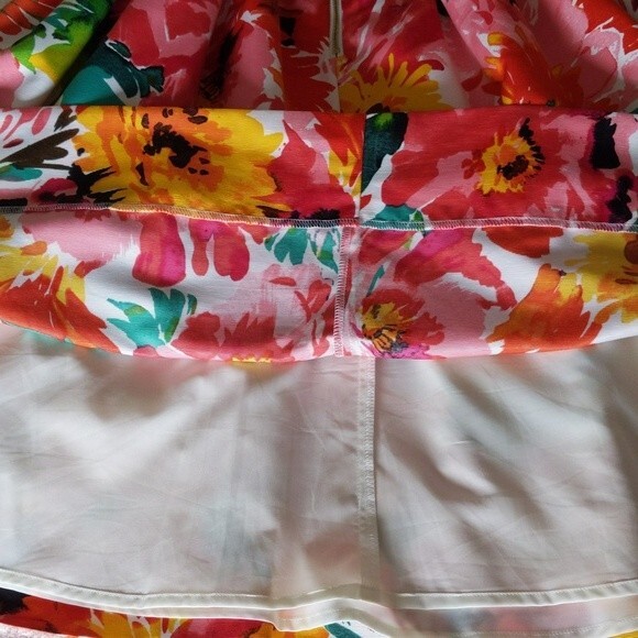 Eliza J Multi Color Floral Print Dress Size 10 - Picture 6 of 6